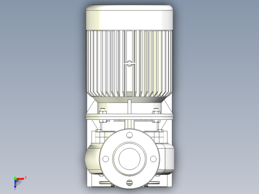ISW╱IHW系列管道离心泵[ISW65-160B]俯视缩略图