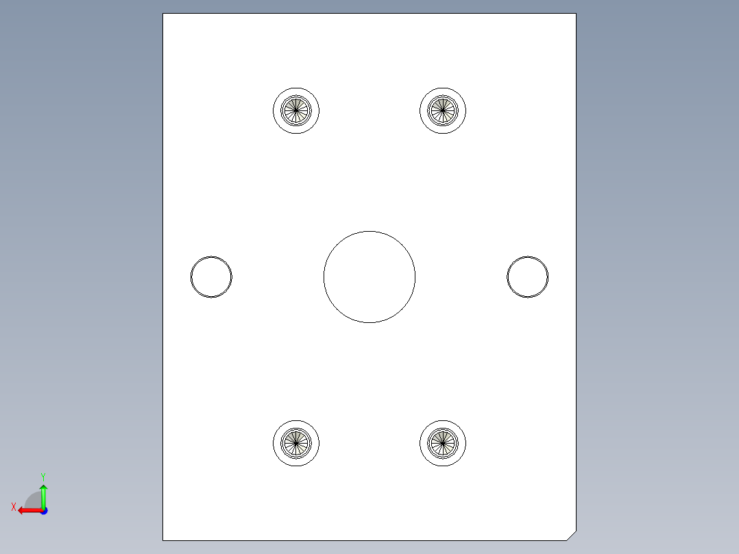按钮帽-模具图后视图