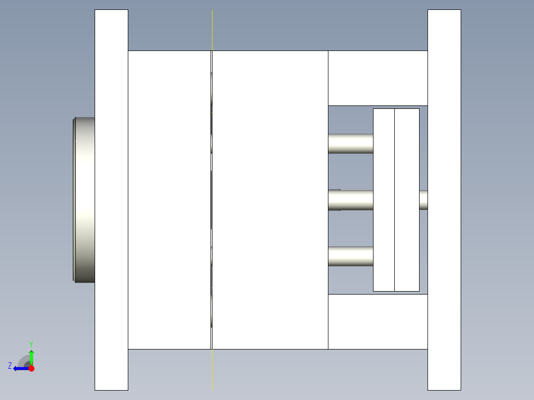 按钮帽-模具图右视图