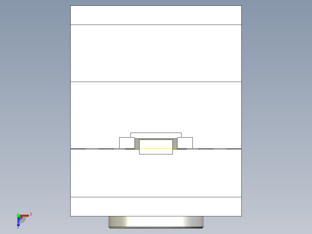 按钮帽-模具图俯视图