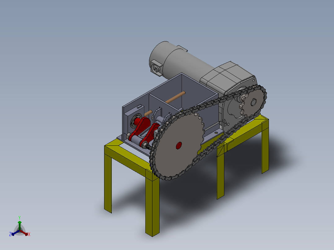 破碎机、破碎机sw2009正等轴测图