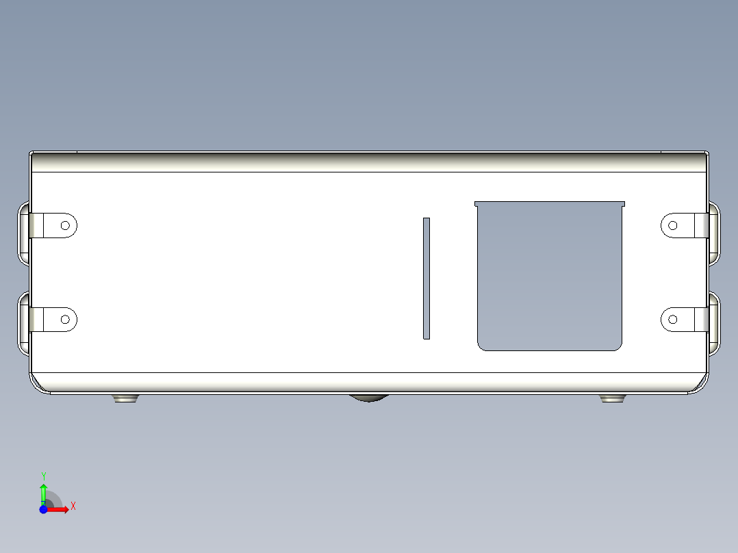 B2005260-钣金外壳 - 14x8x5前视图