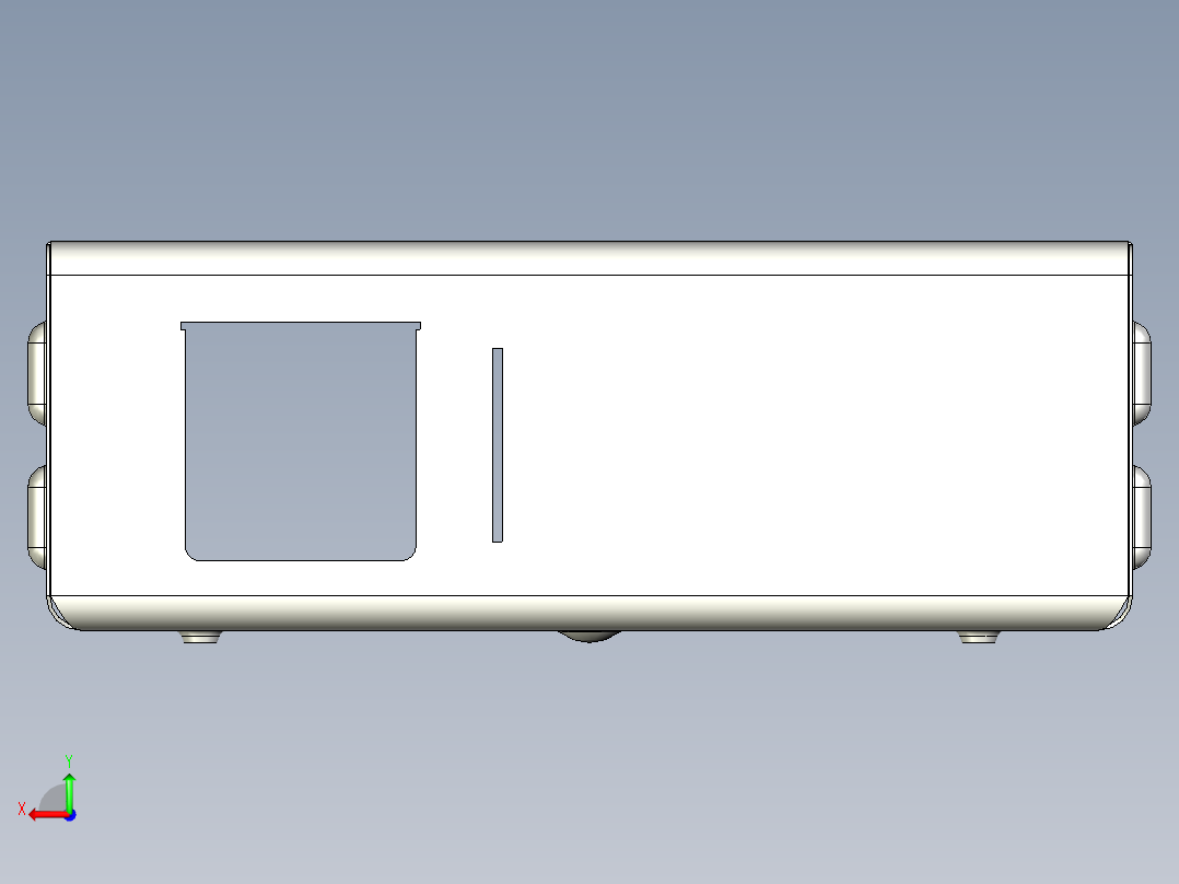 B2005260-钣金外壳 - 14x8x5后视图