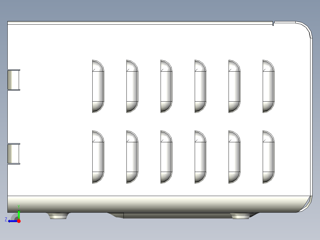 B2005260-钣金外壳 - 14x8x5右视图