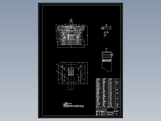 回油管夹片冲压模具设计及成形工艺-倒装冲孔落料复合模、弯曲模含20张CAD图