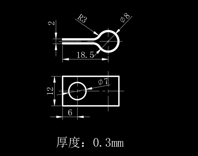 回油管夹片冲压模具设计及成形工艺-倒装冲孔落料复合模、弯曲模含20张CAD图