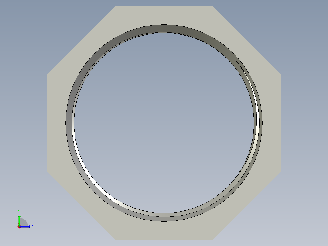 螺纹管转接头-内外丝异径 DN40-DN32左视图
