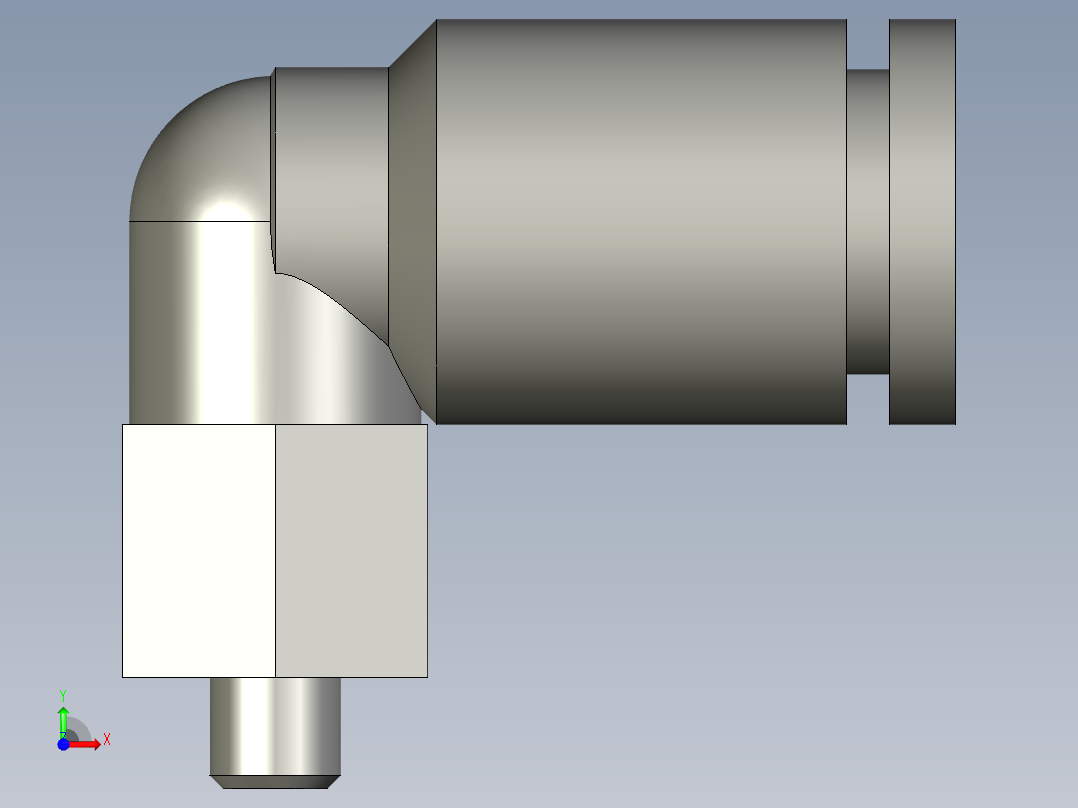 23LM001標準件-氣管接頭-KJL04-M3前视图