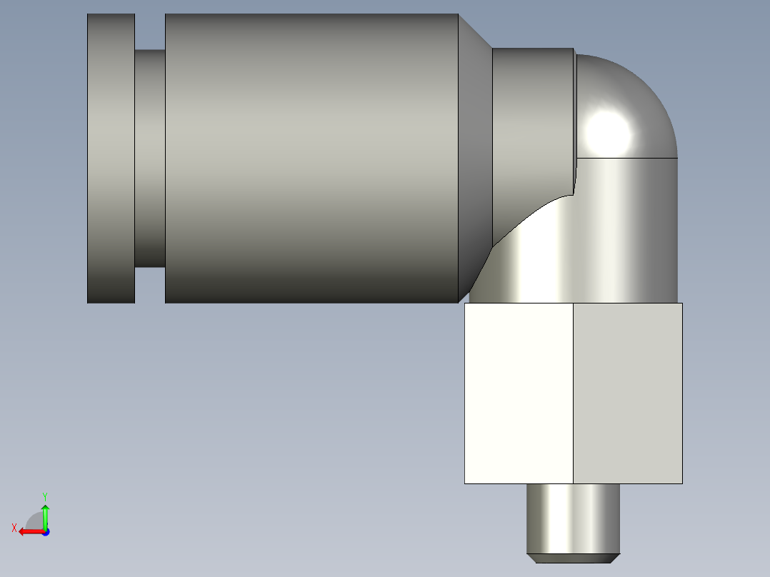 23LM001標準件-氣管接頭-KJL04-M3后视图