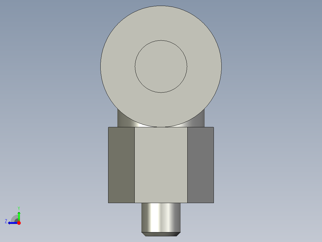 23LM001標準件-氣管接頭-KJL04-M3右视图