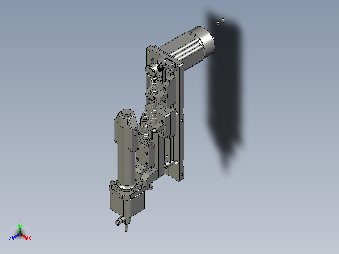 S12T(L)-A1-ADZ轴装配体(HIOSCL系列电批正等轴测图