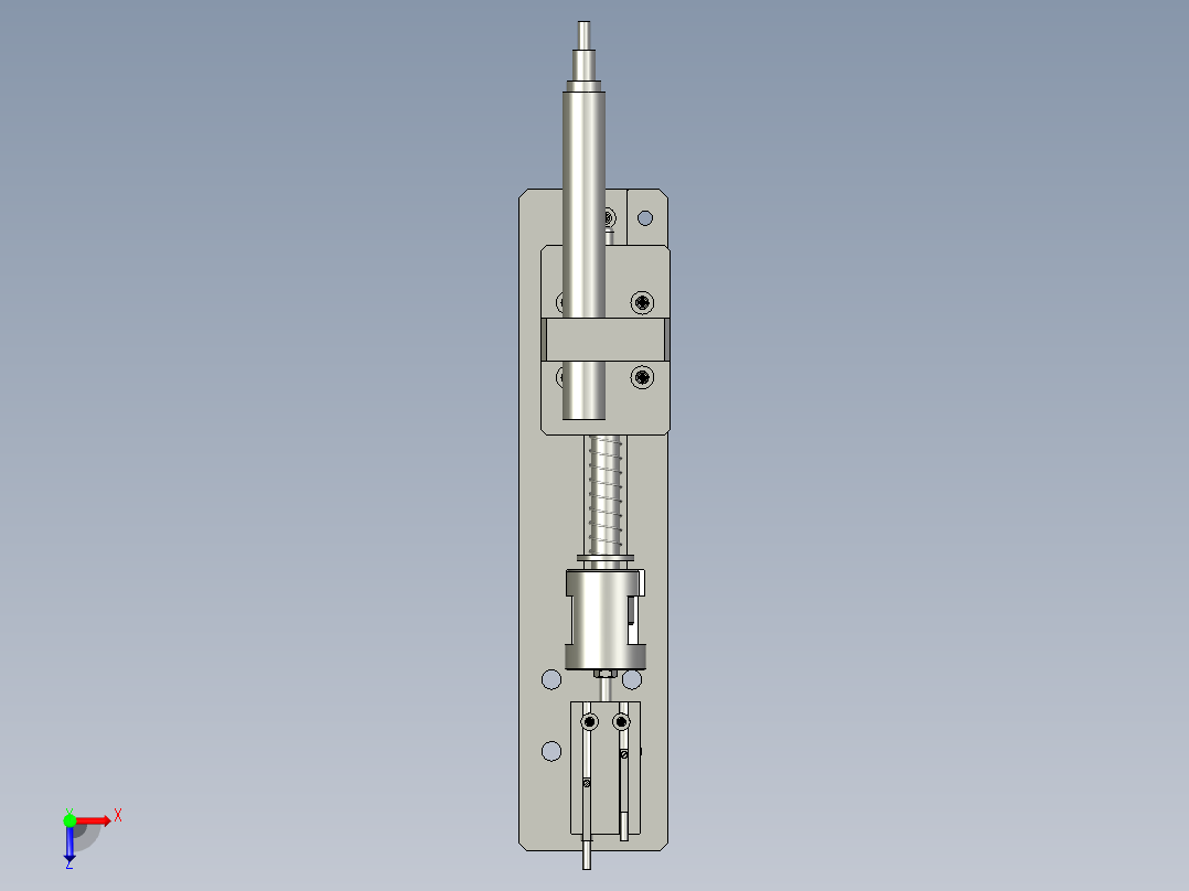 装配体标识机构俯视图
