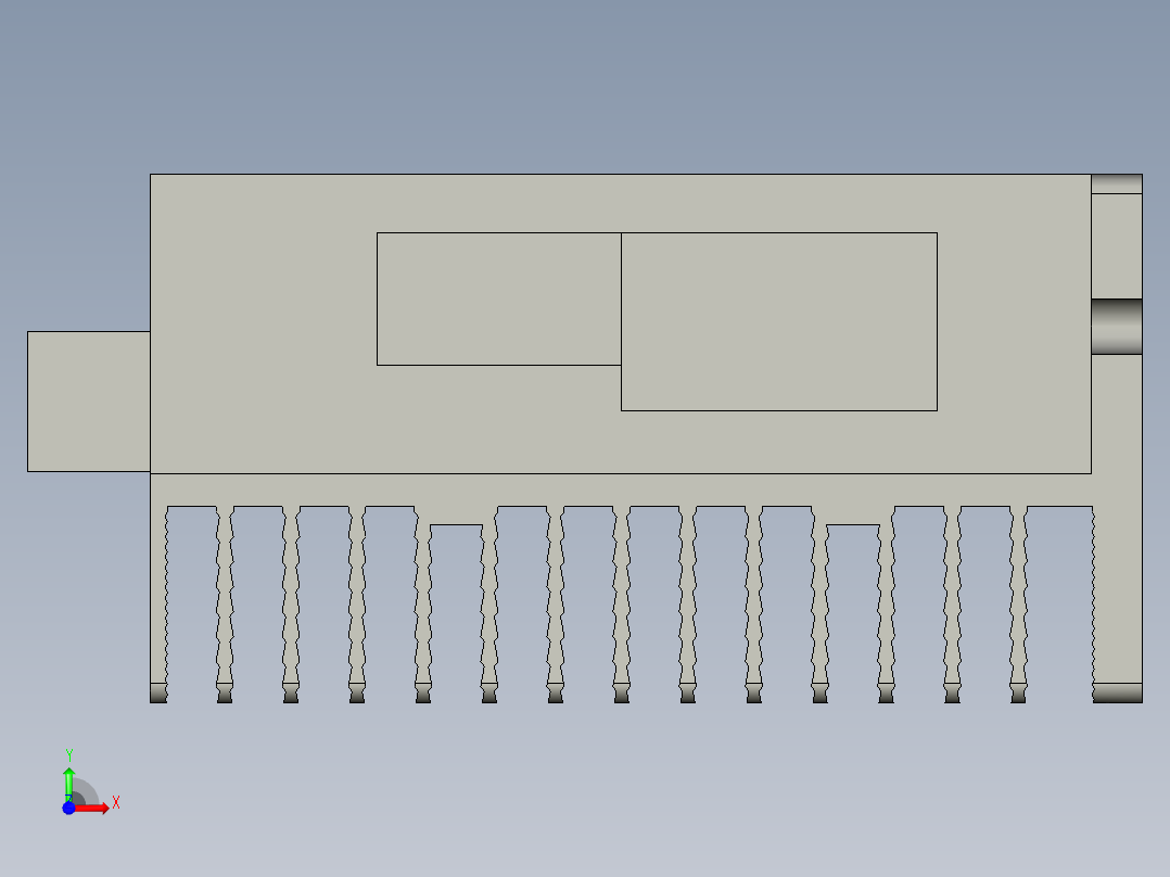 步科伺服驱动器FD133-CD-000前视图