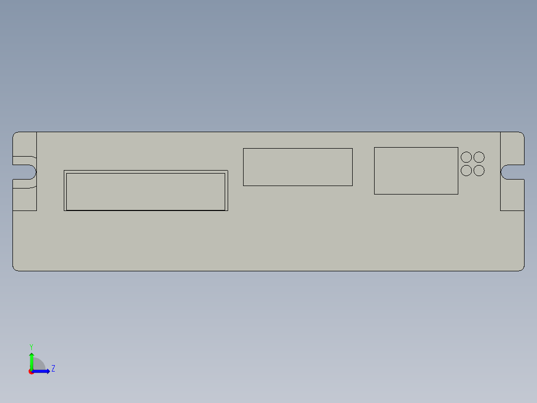 步科伺服驱动器FD133-CD-000左视图