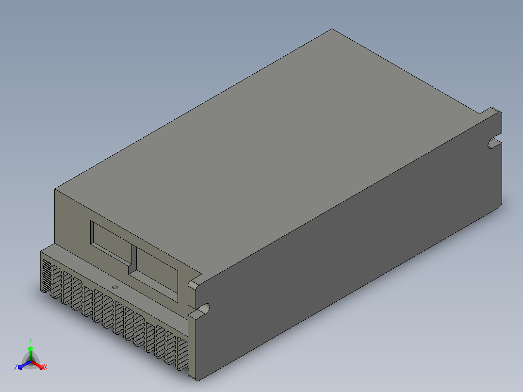 步科伺服驱动器FD133-CD-000正等轴测图