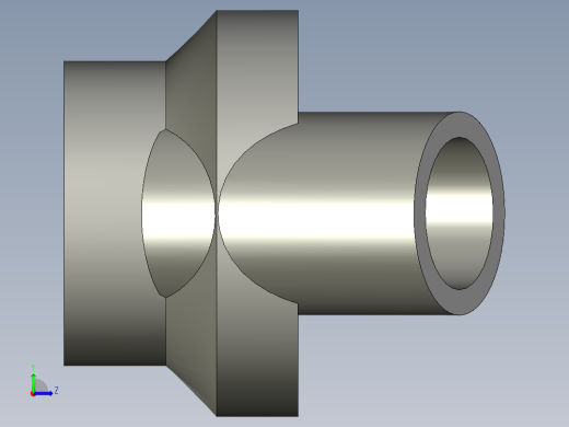 后端后YHO-2圆二通左视缩略图