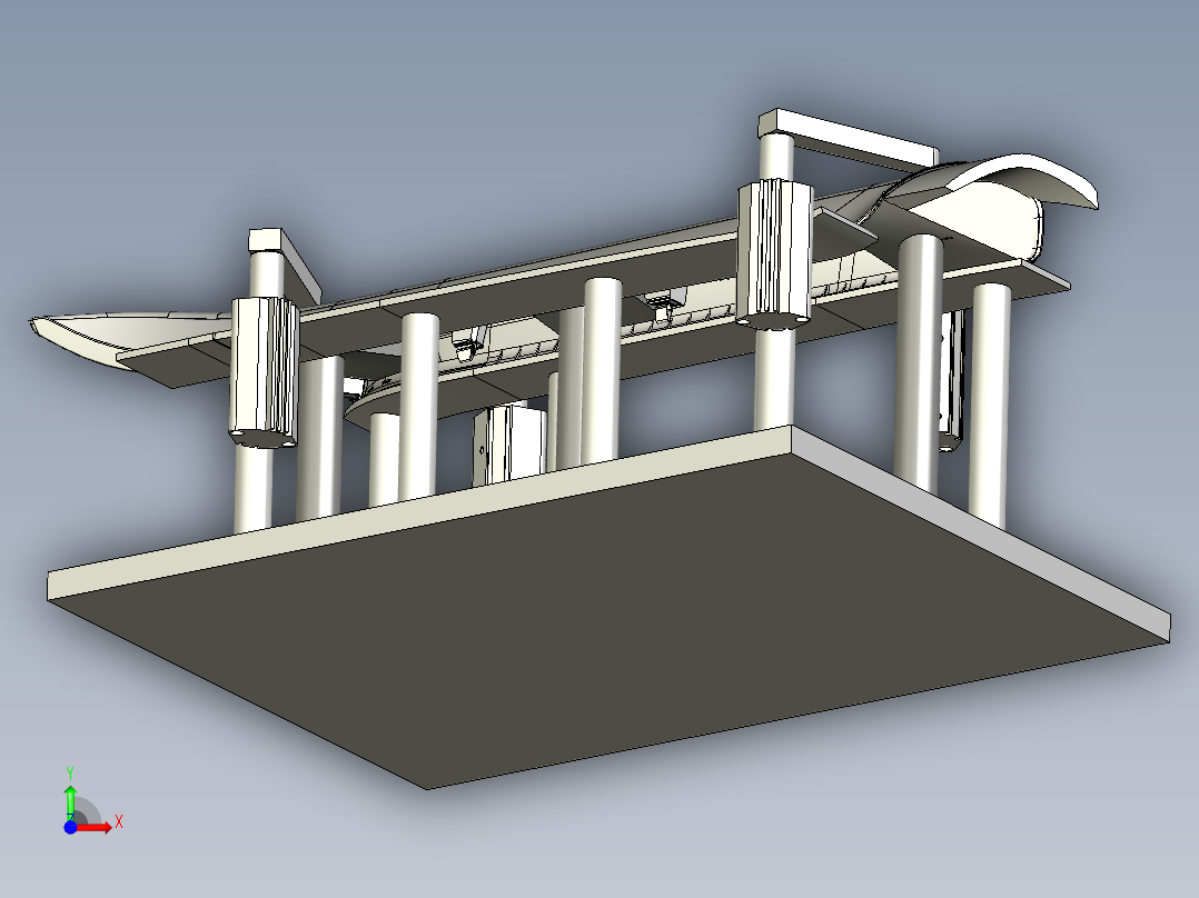 Audi Q5 NF柱护板激光切边胎具前视图