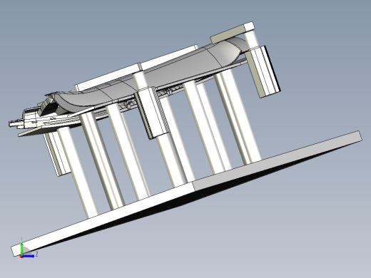 Audi Q5 NF柱护板激光切边胎具左视缩略图
