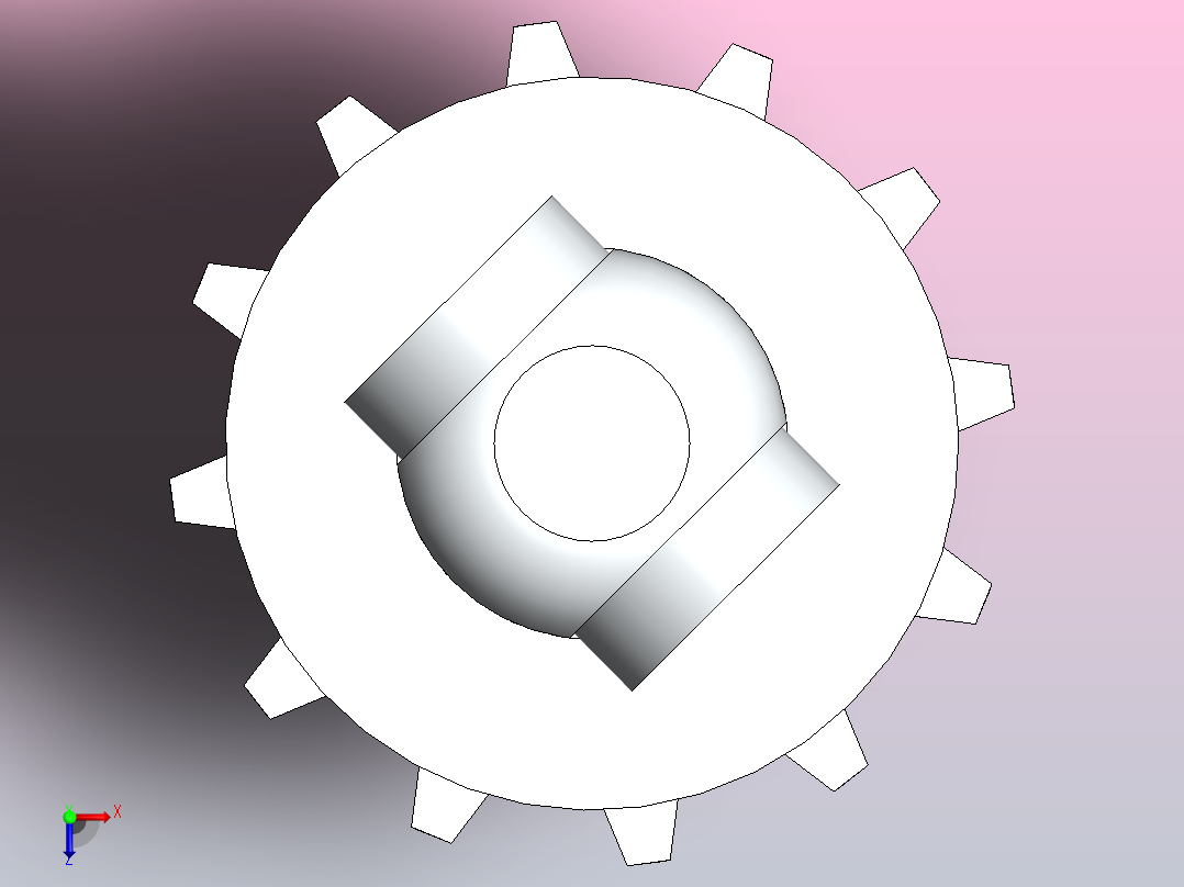 缓冲器减震器俯视图