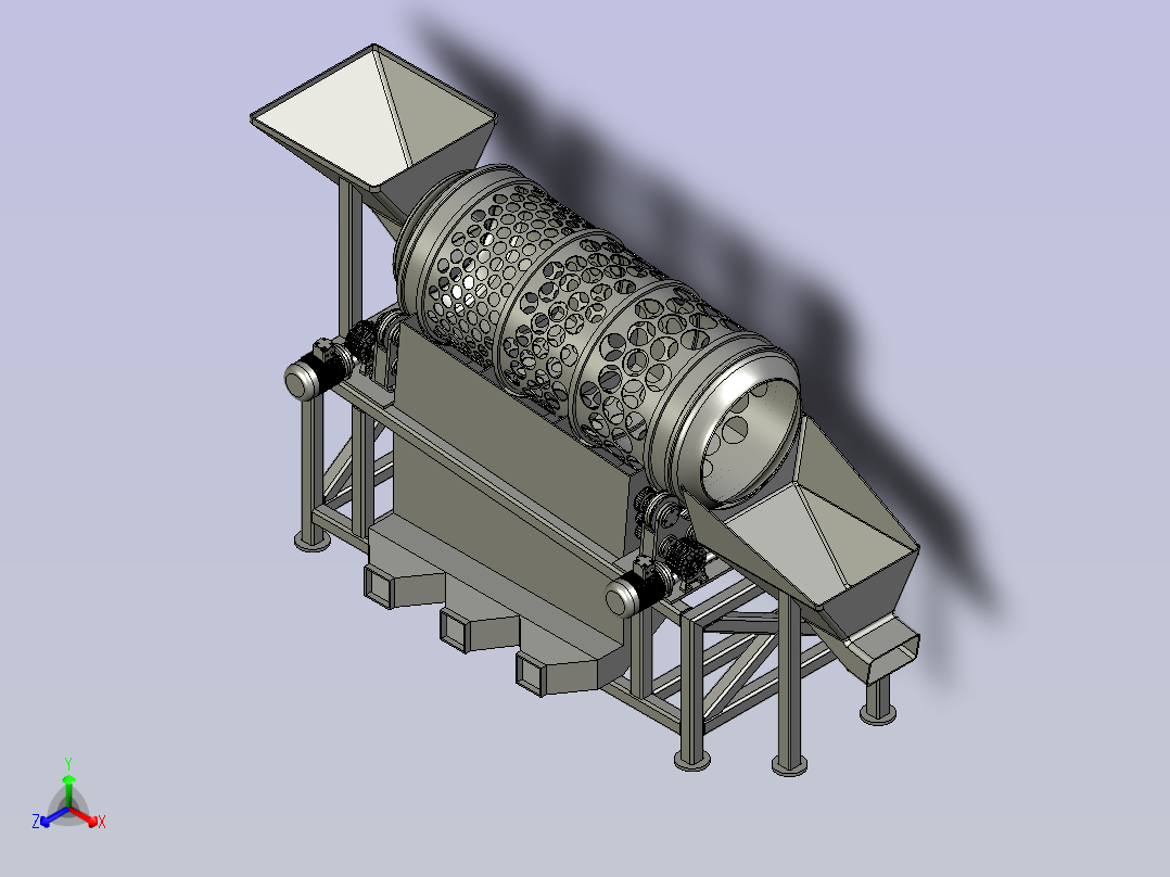 大小土豆区分筛选机构主视图