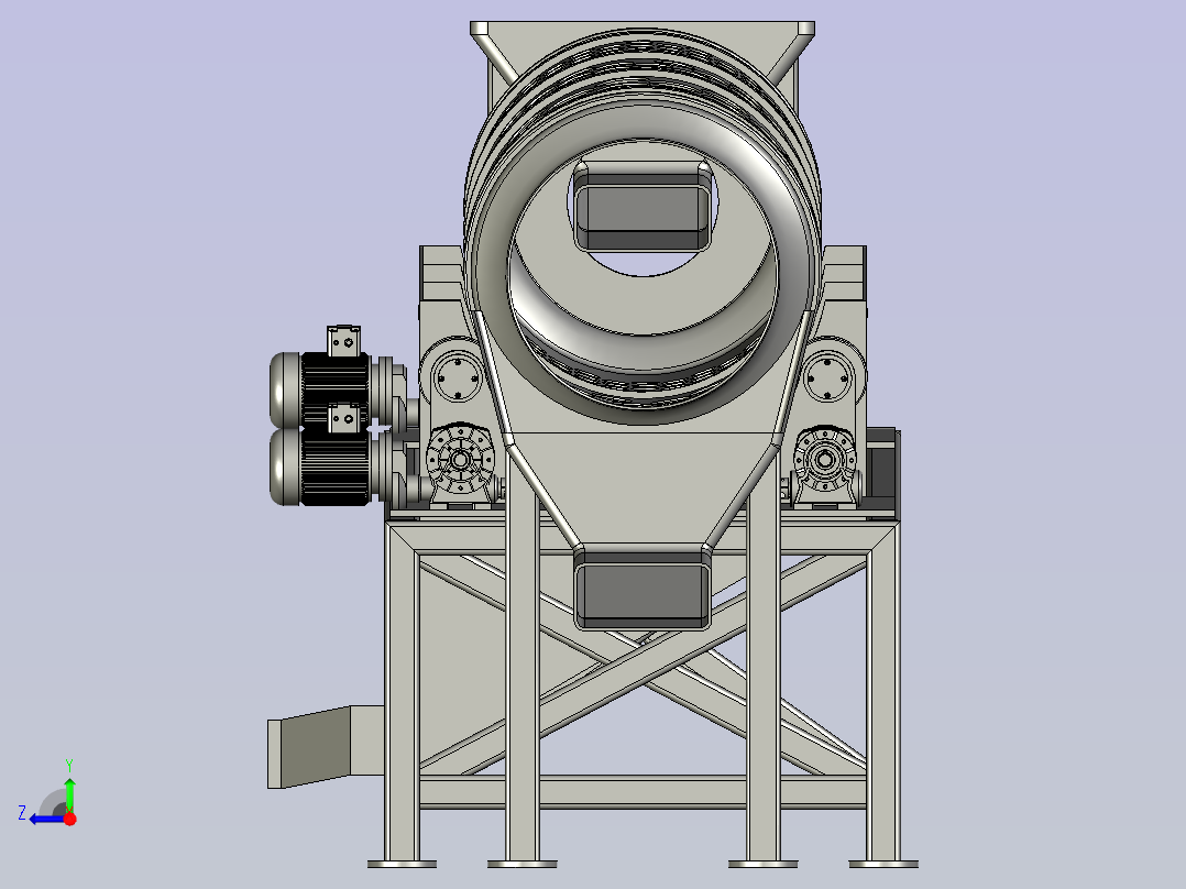 大小土豆区分筛选机构右视图