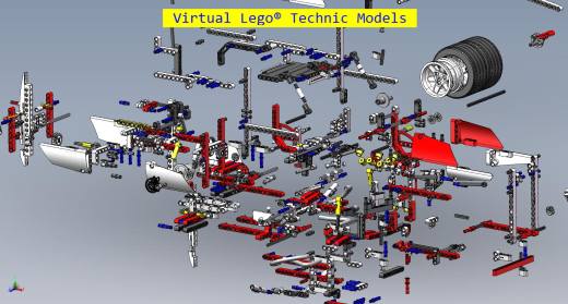 LEGO 42000方程式赛车拼装模型3D图纸 x_t格式缩略图