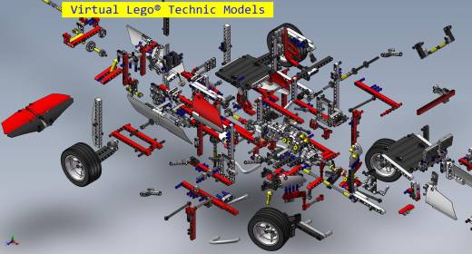 LEGO 42000方程式赛车拼装模型3D图纸 x_t格式缩略图