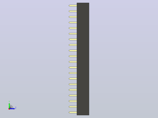 母针头Female_Header_1x20_P2.0_H4.3_straight.step左视缩略图