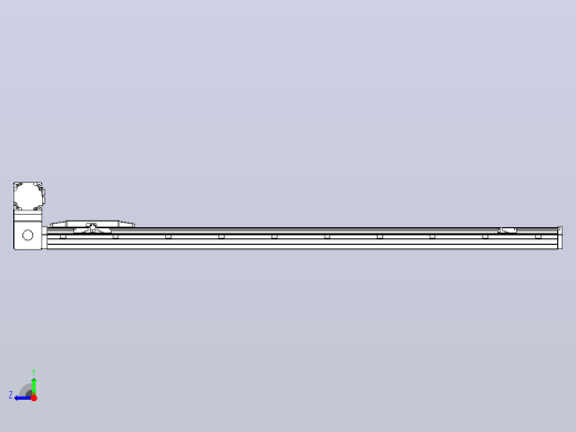 机器人皮带驱动直线轴TPA-GCB-150-P80-L1150-LU-M75-N3右视缩略图