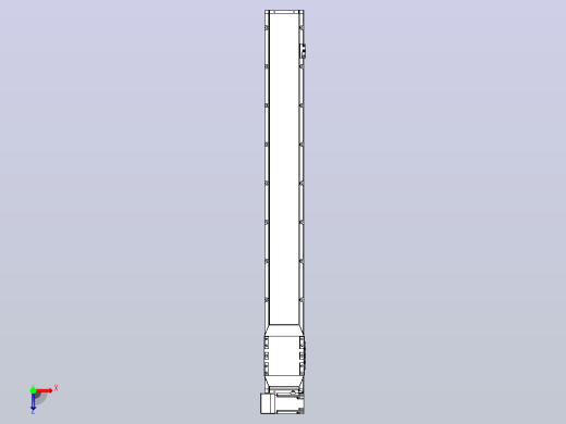 机器人皮带驱动直线轴TPA-GCB-150-P80-L1150-LU-M75-N3俯视缩略图