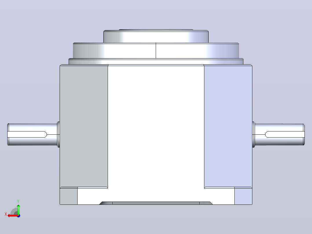 RU110DT凸轮分割器，后视图