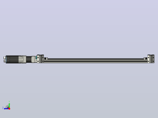 施耐德电气60x60 mm铝型材上带双齿皮带的线性滑车右视缩略图