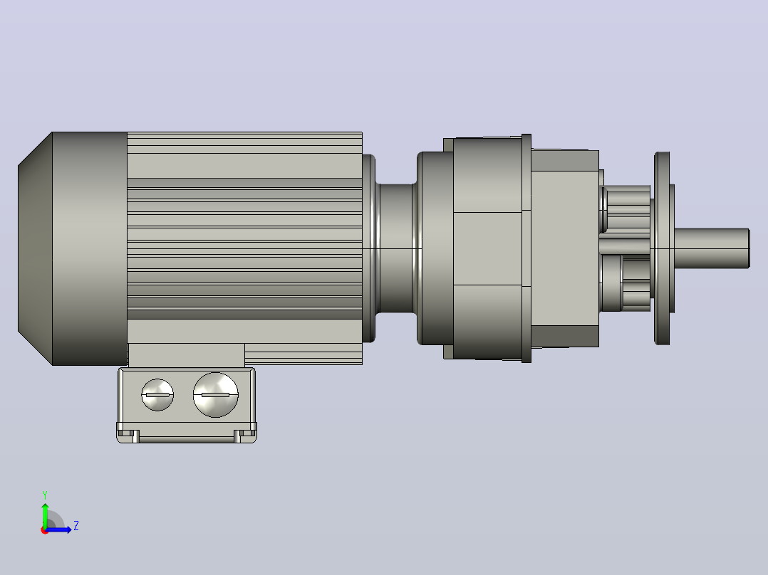 SEW RF27DT80N2电机减速机左视图