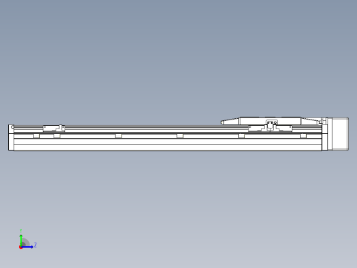 滚珠丝杠直线轴内置导轨TPA-GCR-150-2010C-L500-ML-M75-N3左视缩略图