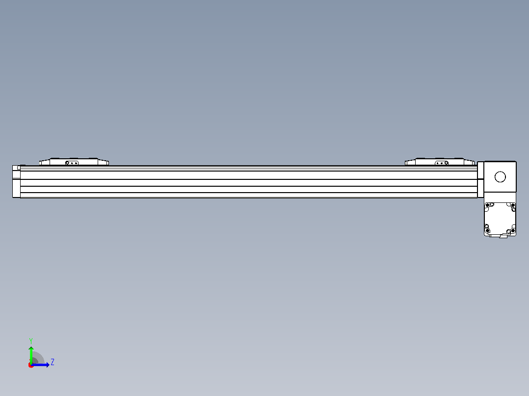 皮带直线轴双滑块型TPA-GCBS-80-P60-L275-RP-M20-N3左视图