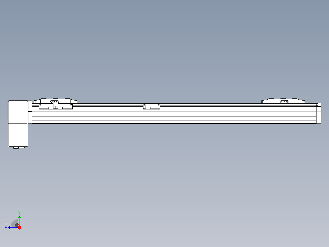 皮带直线轴双滑块型TPA-GCBS-80-P60-L275-RP-M20-N3右视图