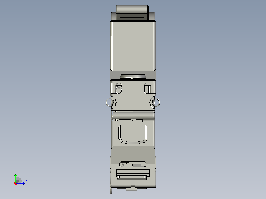 NXB-80 1P小型断路器三维模型202307左视图