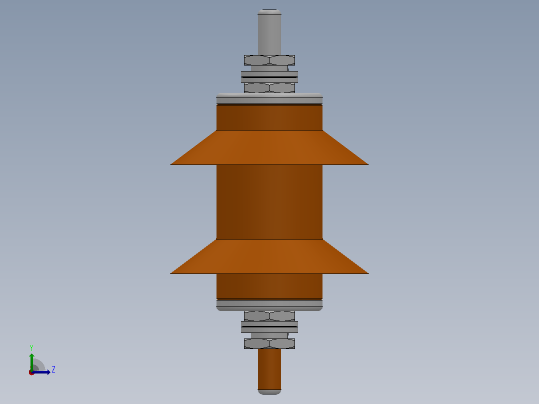 HY5WS-17╱50配电专用氧化锌避雷器[HY5WS-5／15]左视图