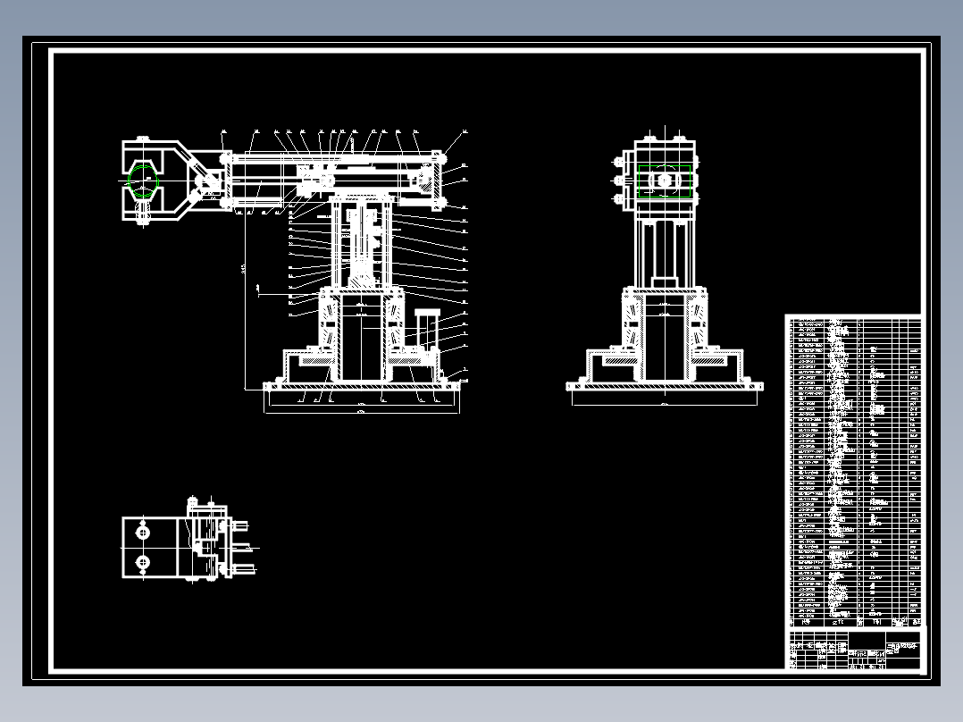 机械手-3个自由度搬运机械手的设计