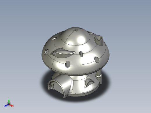 solidworks 蘑菇房子正等轴测缩略图