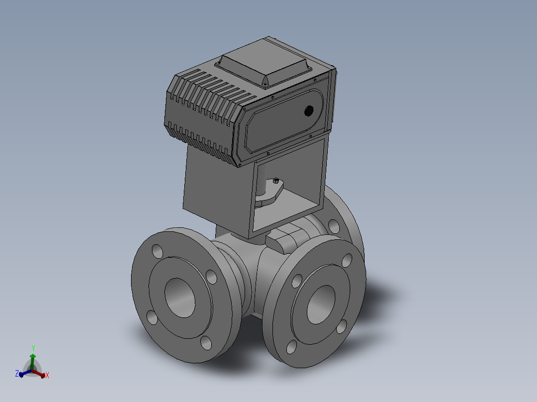 法兰电动三通球阀-304 DN25-DN200