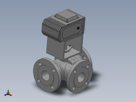 法兰电动三通球阀-304 DN25-DN200
