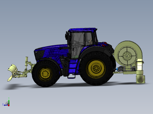 稻谷、小麦谷粒收割机3d图纸 SolidWorks三维模型 机械设计