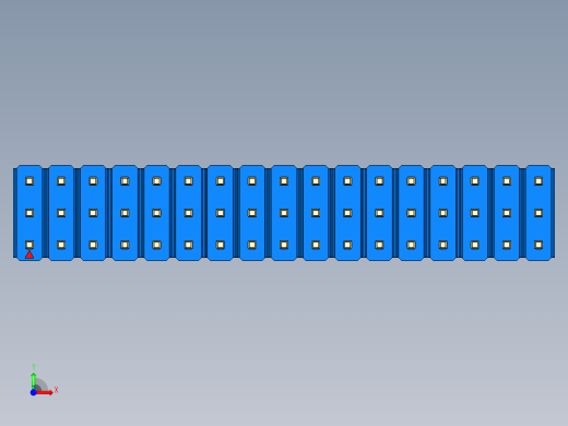 彩色公头100mil（2.54mm）系列-DS1021_blue_3x17p_100mil_Type43_rev1.0前视缩略图