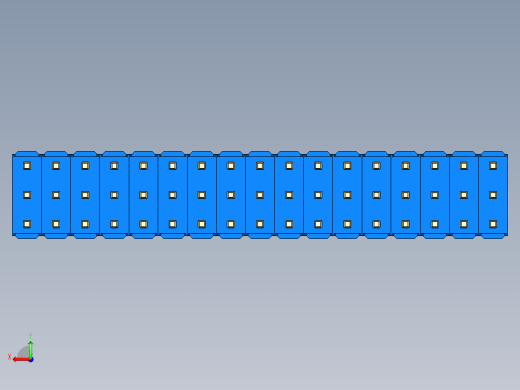 彩色公头100mil（2.54mm）系列-DS1021_blue_3x17p_100mil_Type43_rev1.0后视缩略图
