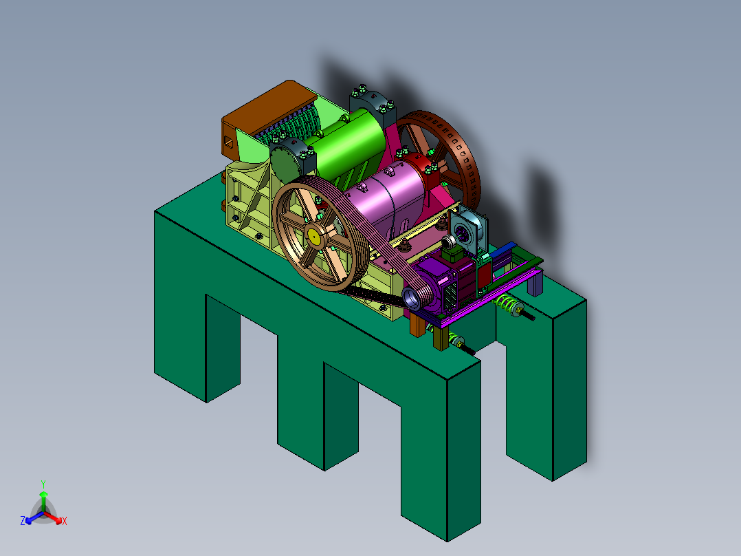 断桥铝废颚式双肘板破碎机