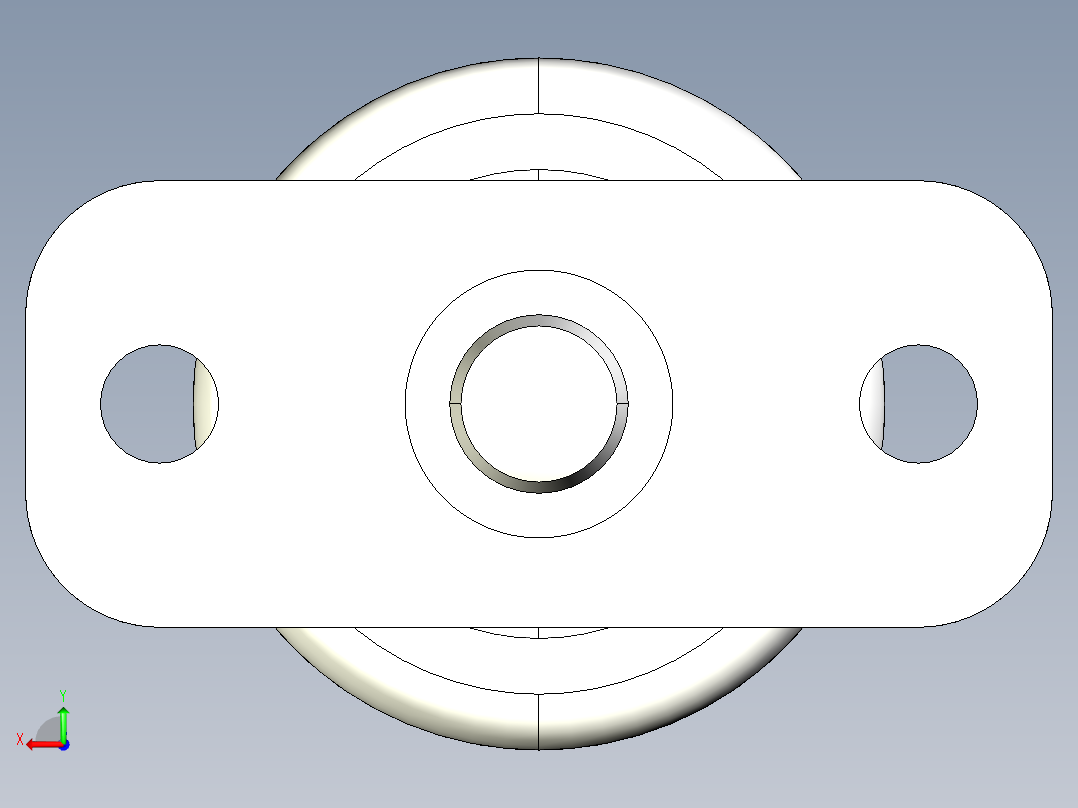 分割定位柱(固定座型)2212-3D多系列多零件图纸模型后视图