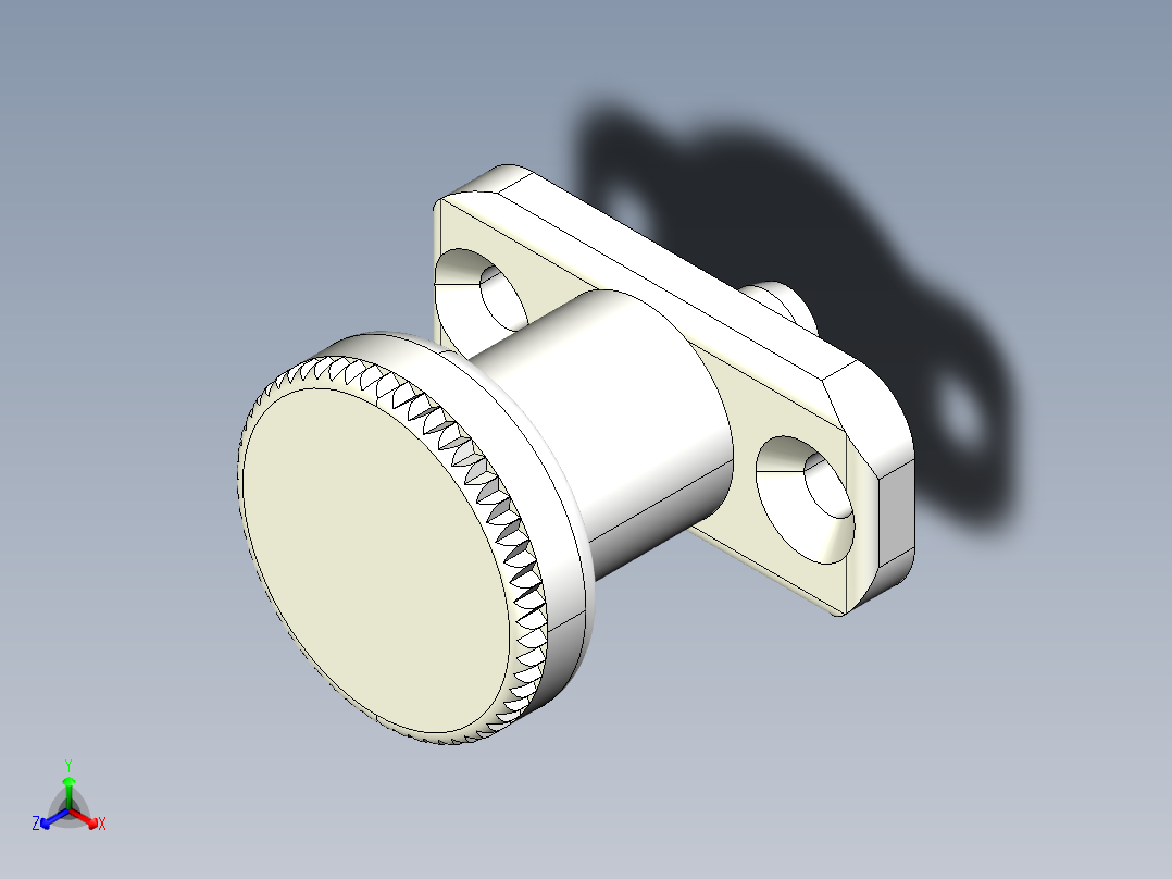 分割定位柱(固定座型)2212-3D多系列多零件图纸模型正等轴测图