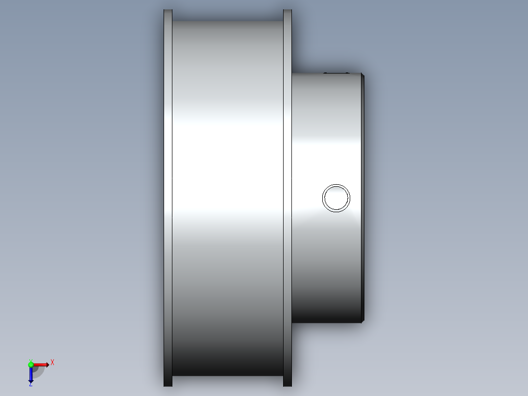 同步轮XLZ40d=23俯视图