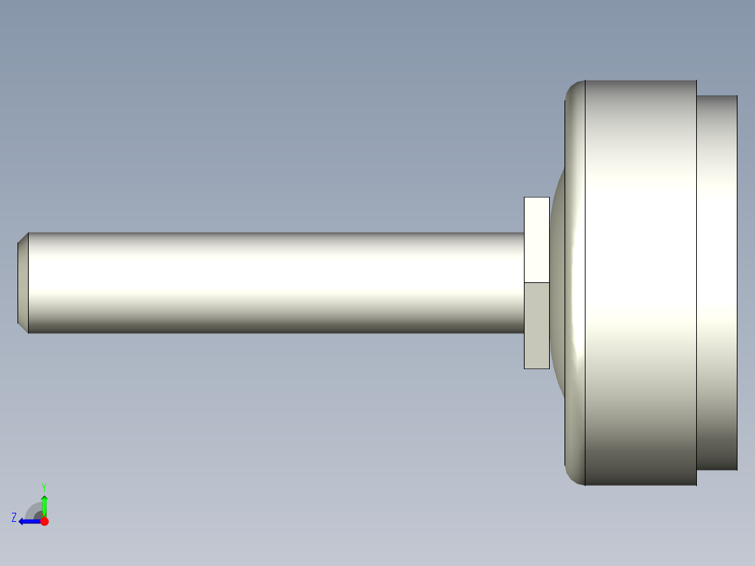 不銹鋼固定腳座5556-3D多系列多零件图纸模型右视图